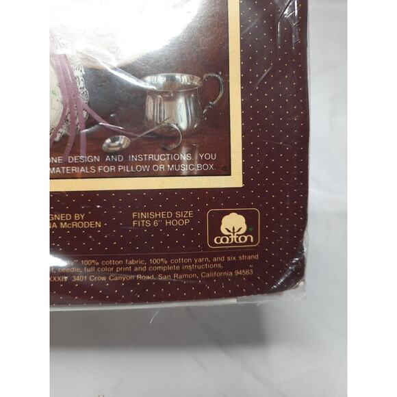 Sunset Designs Stichery Candlewick Kit Someone New Birth Record - Picture 4 of 6